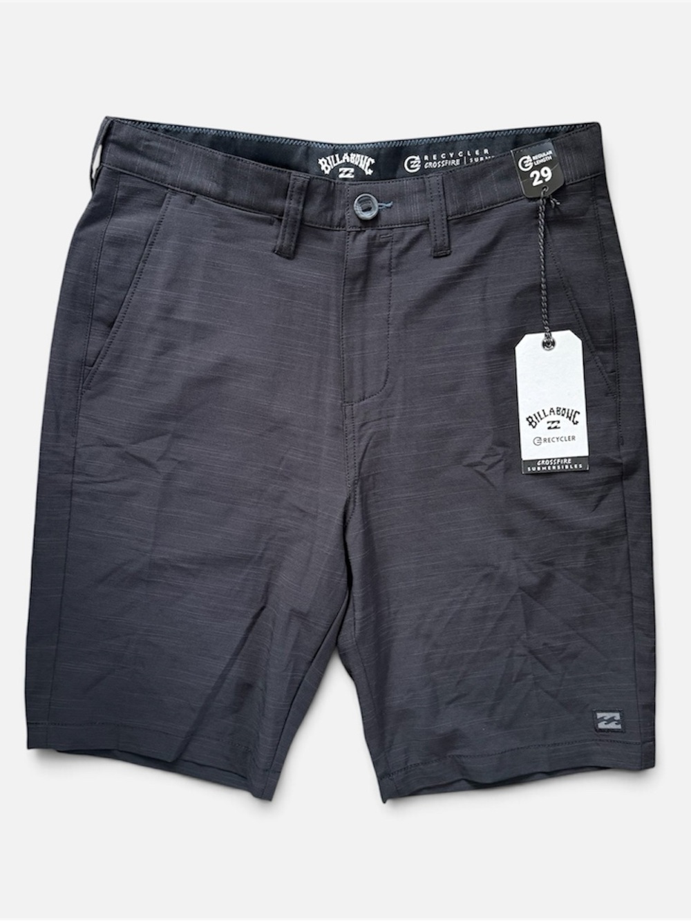 Billabong Crossfire Slub Submersible Hybrid Shorts Men Size 29 Chino Black NWT